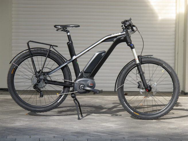 E-Bike stehend