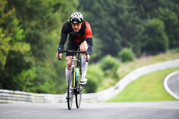 Rennrad Lenkerhöhe Testfahrt