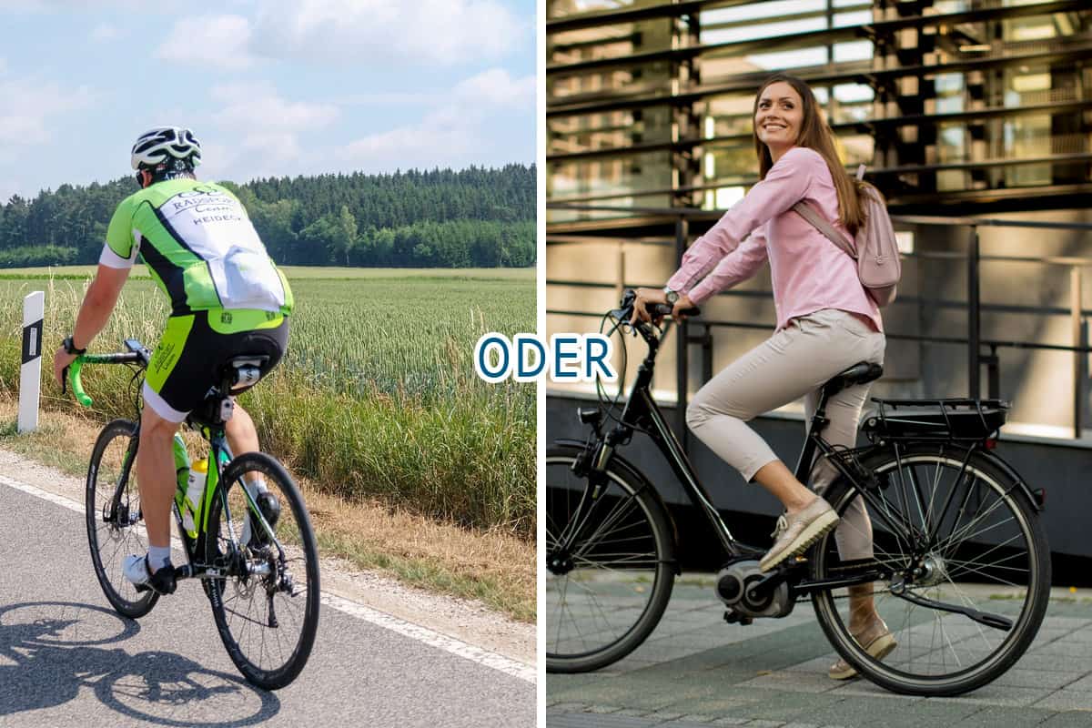 Rennrad oder E-Bike