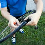 Rennradreifen aufpumpen